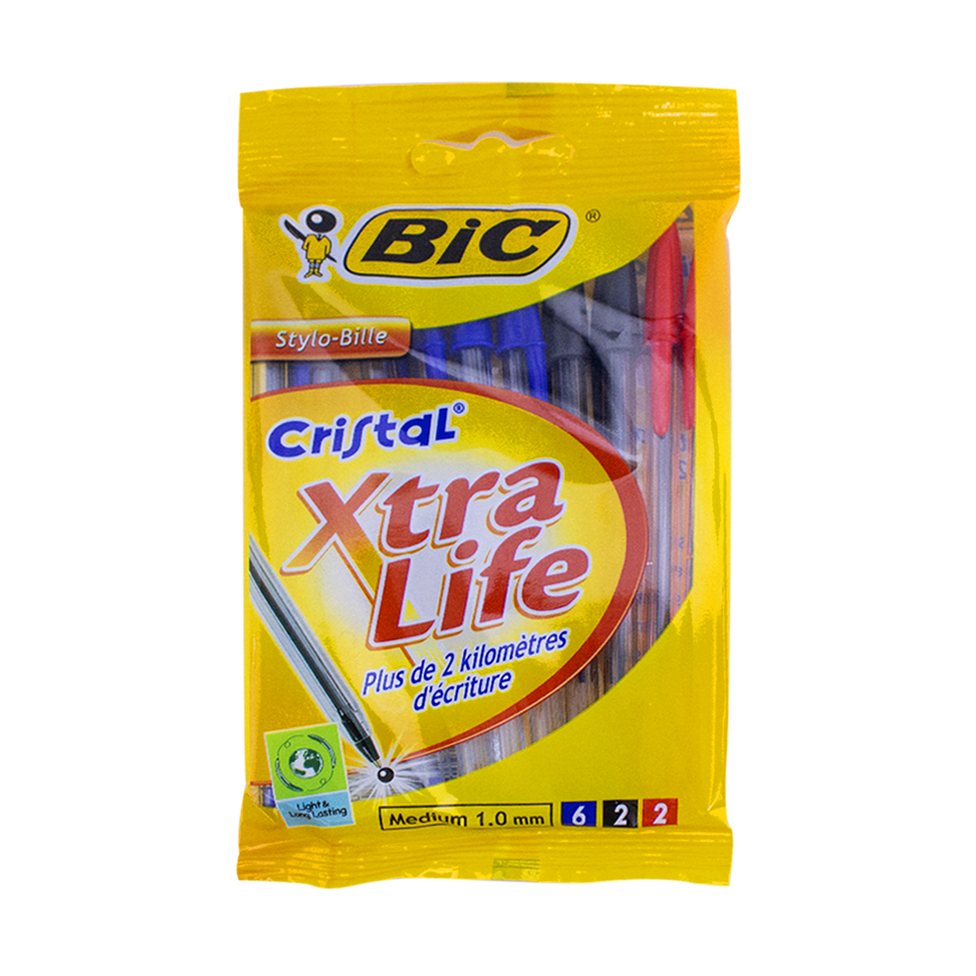 Bic Cristal Xtra Life ballpoint pens 10pcs
