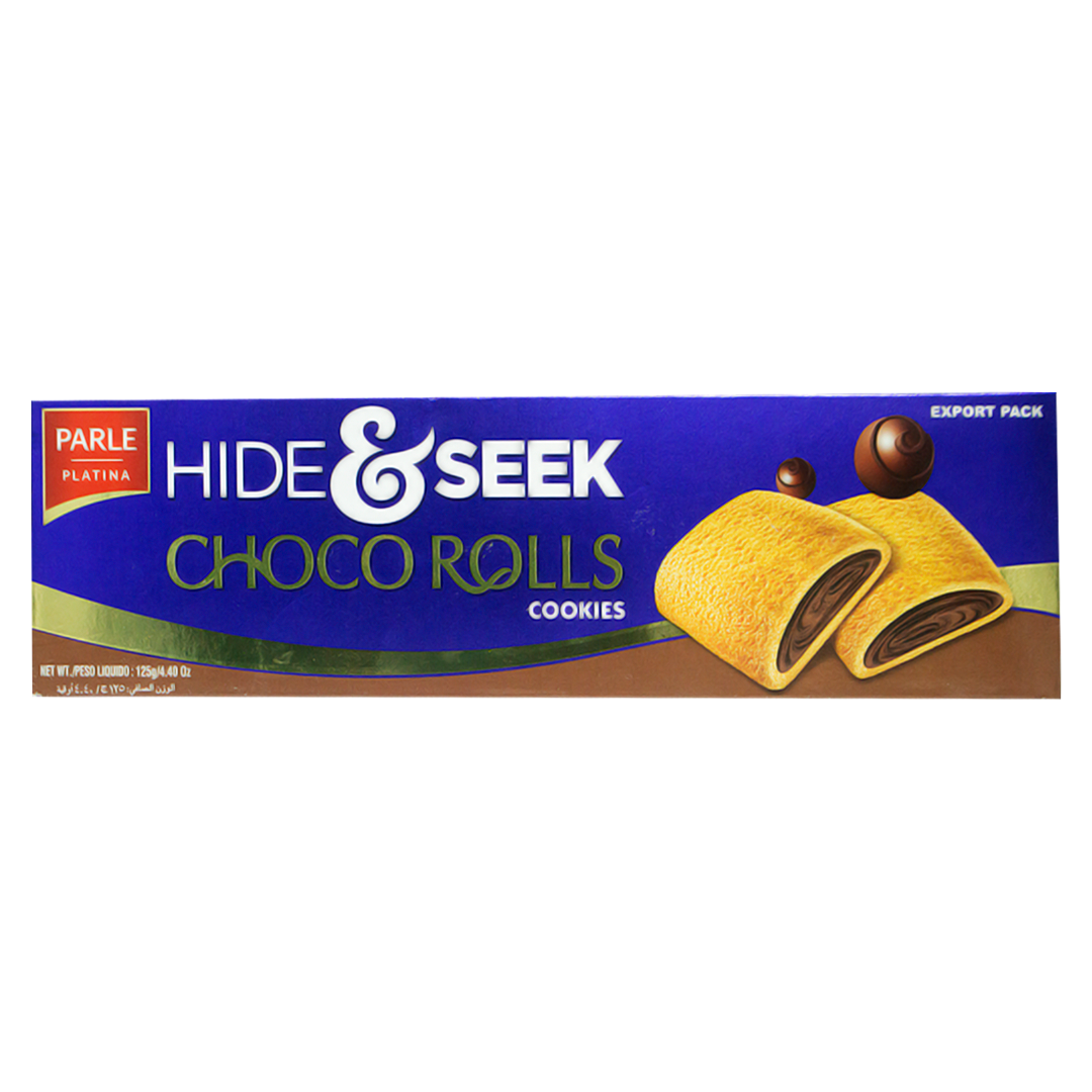 Parle Platina Hide & Seek Choco Rolls biscuits 125g