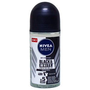 Nivea men's deodorant black &amp; white invisible original 48h 50ml