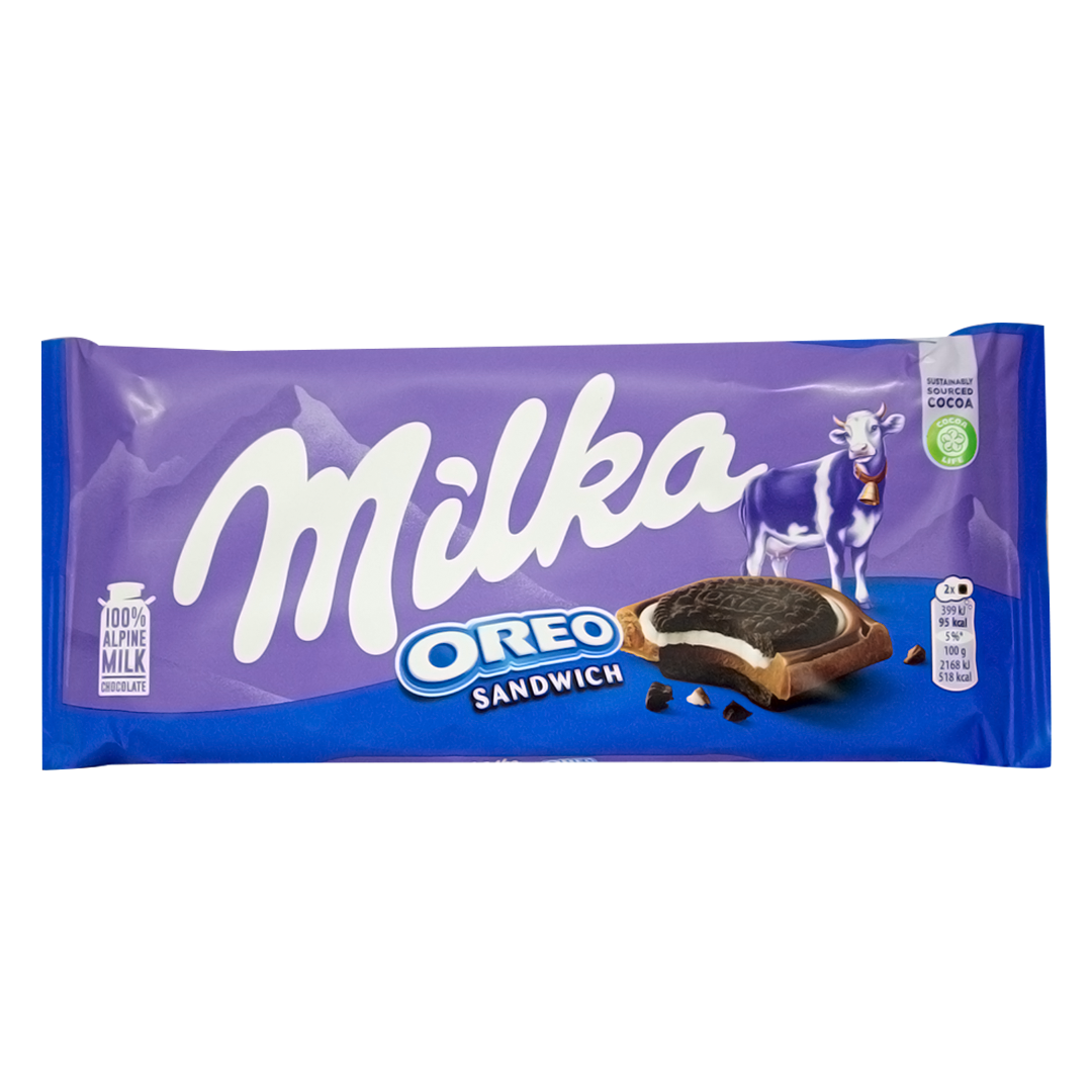 Milka Oreo sandwich chocolate 92g