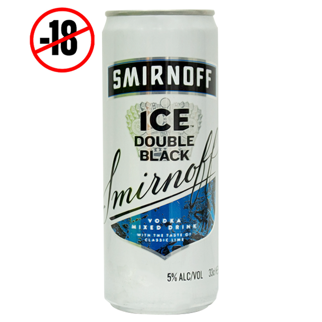 Smirnoff vodka ice double black 5% 330ml