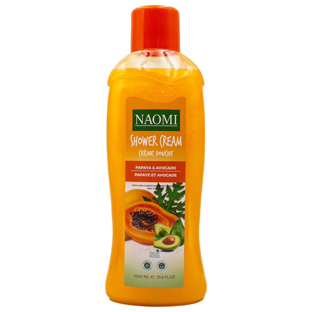 Naomi papaya and avocado cream shower gel 1000ml