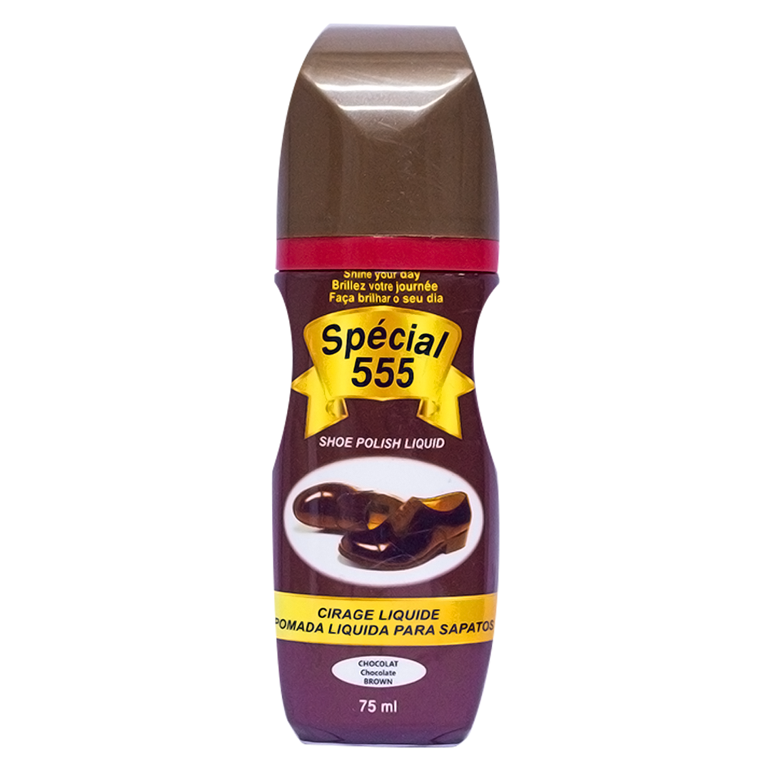 Special 555 Liquid Shoe Polish Brown 75ml