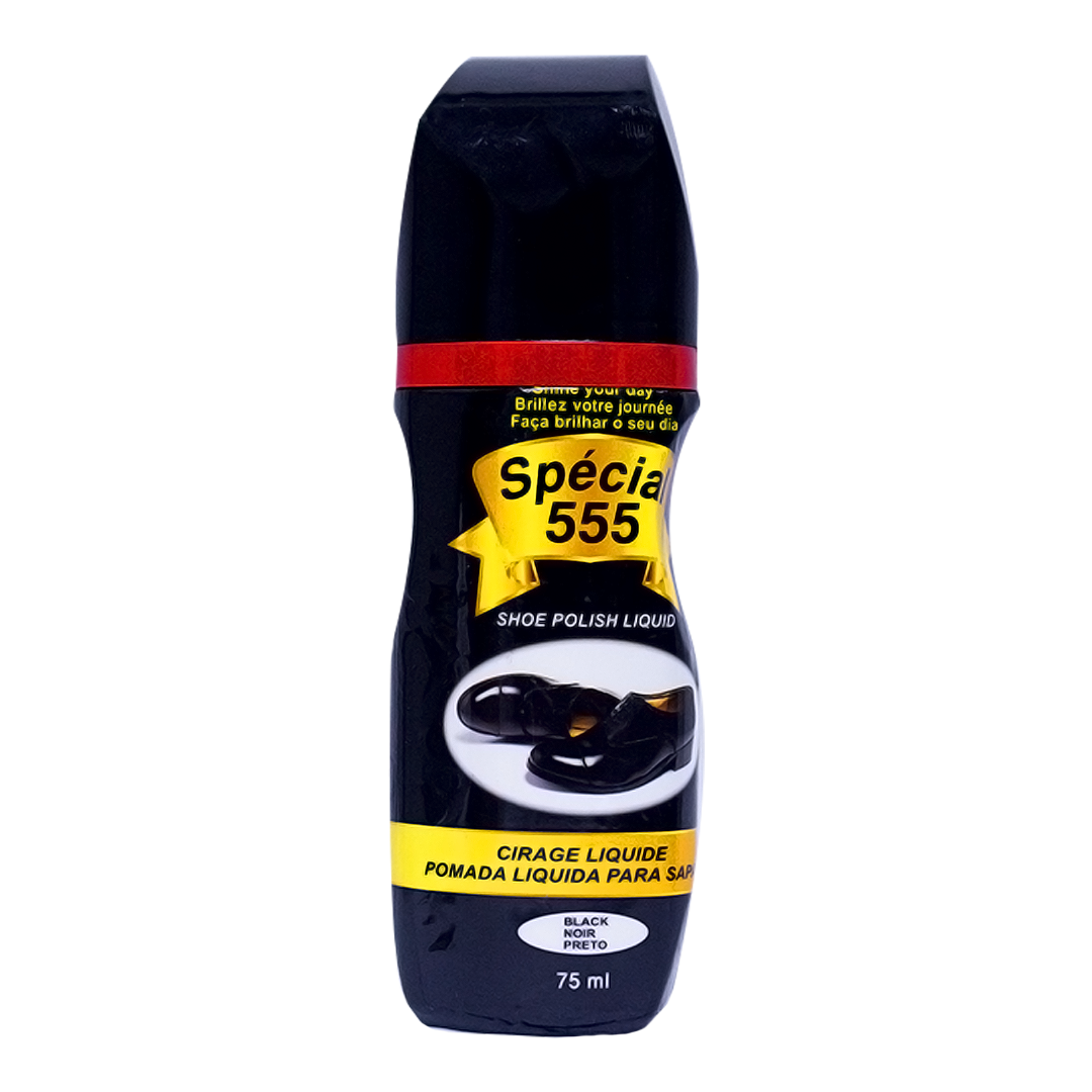Special 555 Liquid Shoe Polish Black 75ml