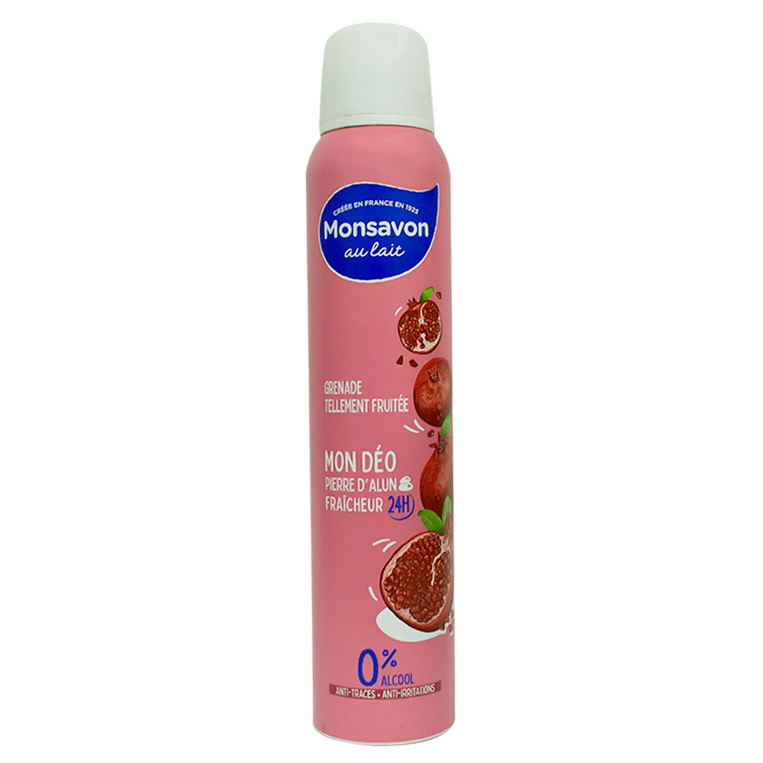 Monsavon milk & pomegranate deodorant 200ml