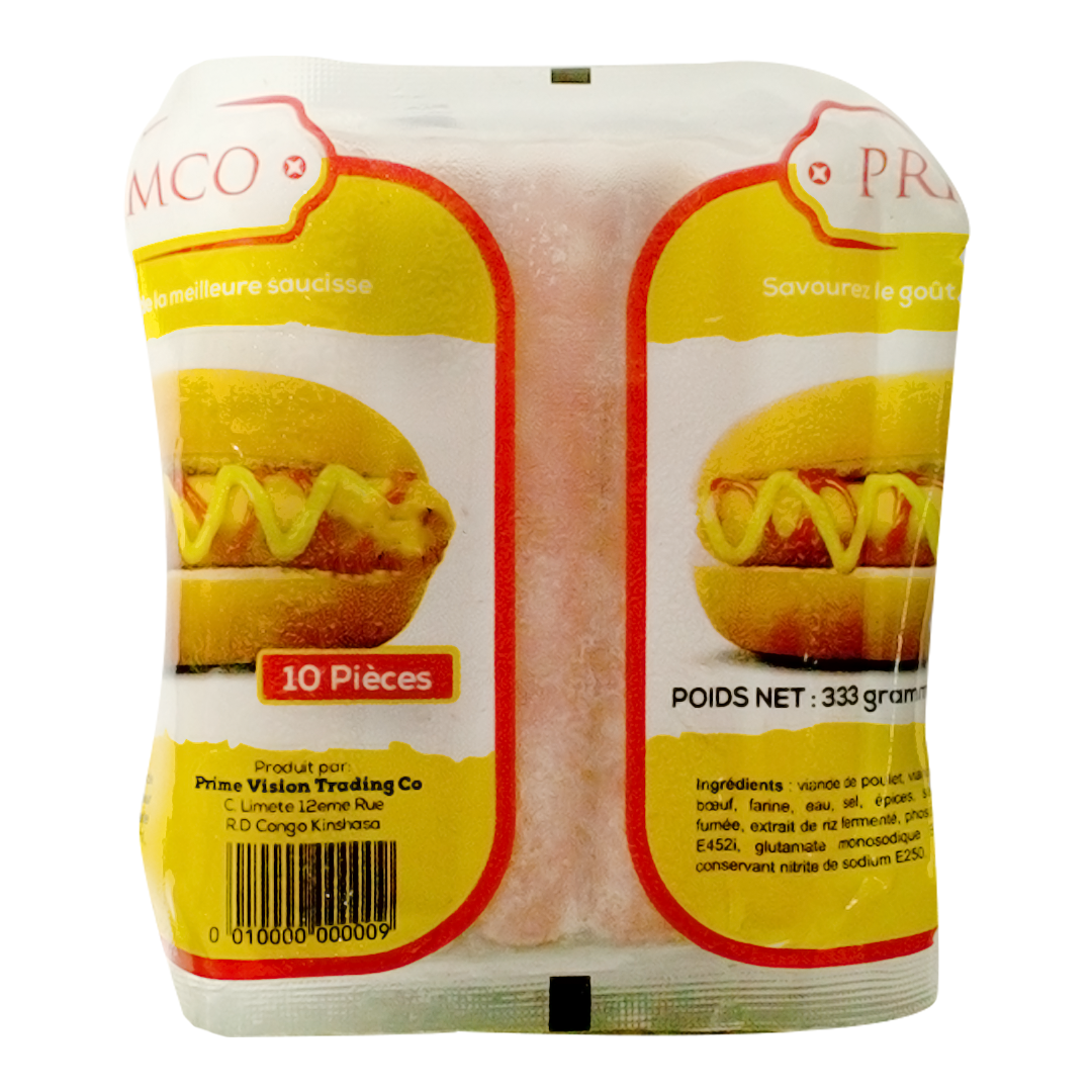 Primco saucisse de beef cuite 340g