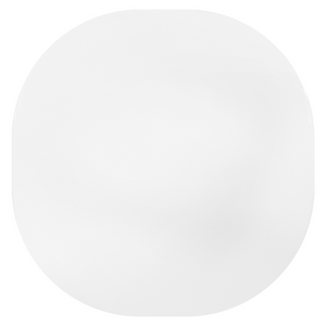 Opel square plate white FQP110