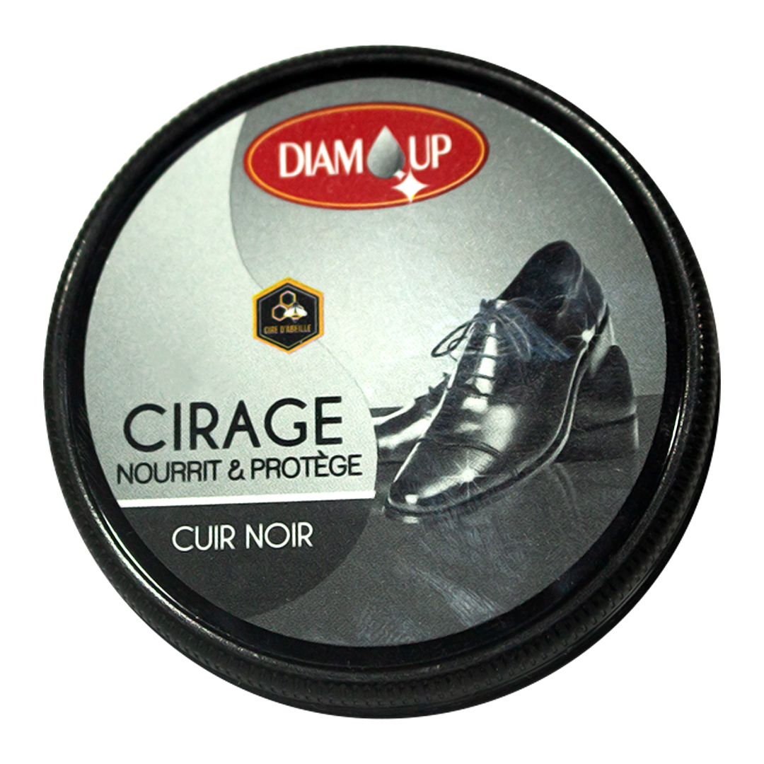 Diam Up black leather shoe polish 50ml