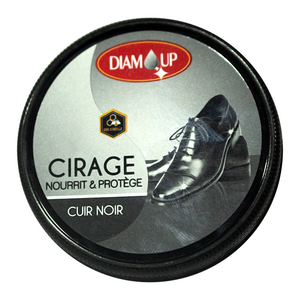 Diam Up black leather shoe polish 50ml