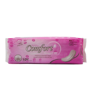 Comfort sanitary pads smart fit 10 pieces