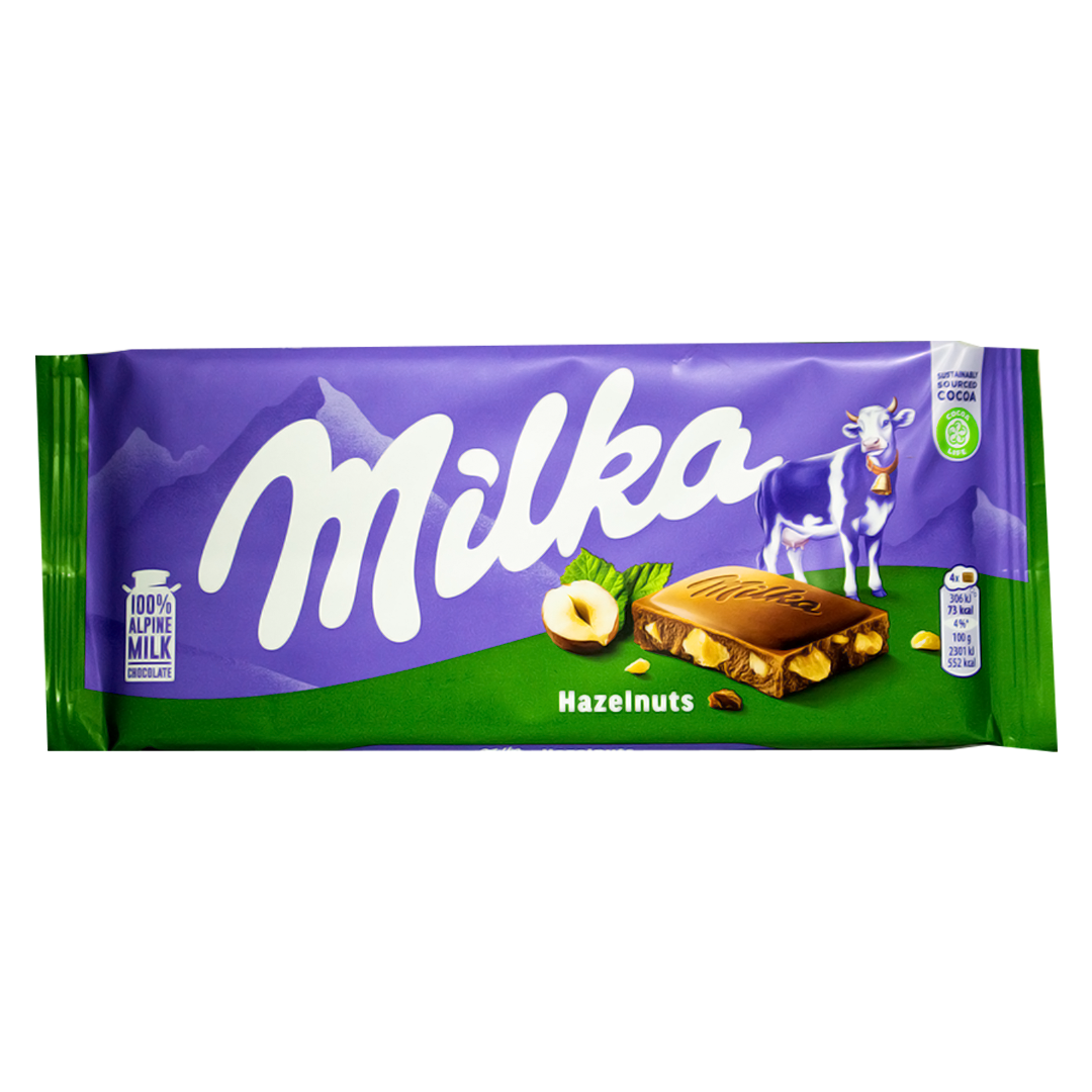 Milka chocolate hazelnut fondant 80g