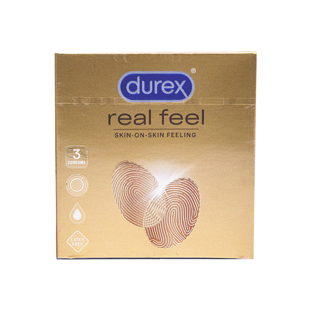 Durex real feel condoms 3pcs