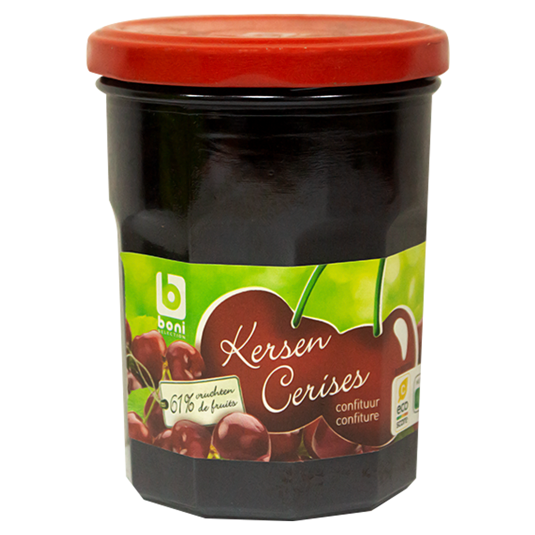 Boni cherry jam 61% fruit 370g