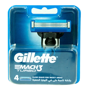 Gillette Mach3 Turbo razor blades 4pcs