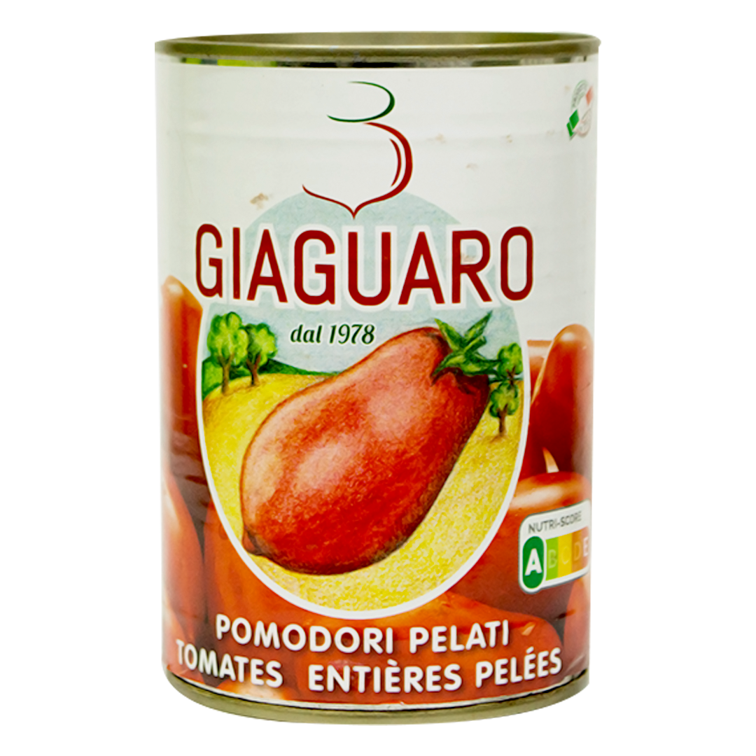 Giaguaro whole peeled tomatoes 400g