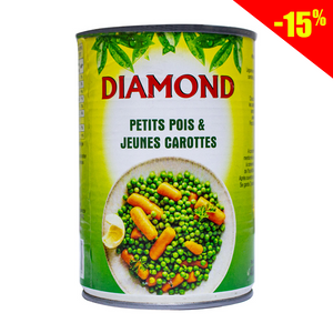 Diamond peas and baby carrots 400g