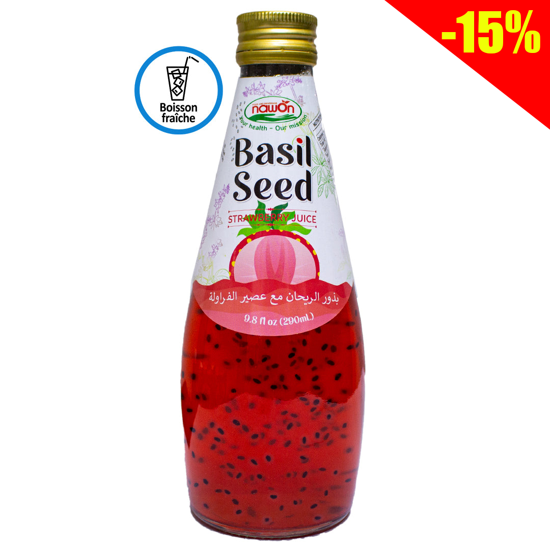 Nawon basil seed strawberry juice 290ml