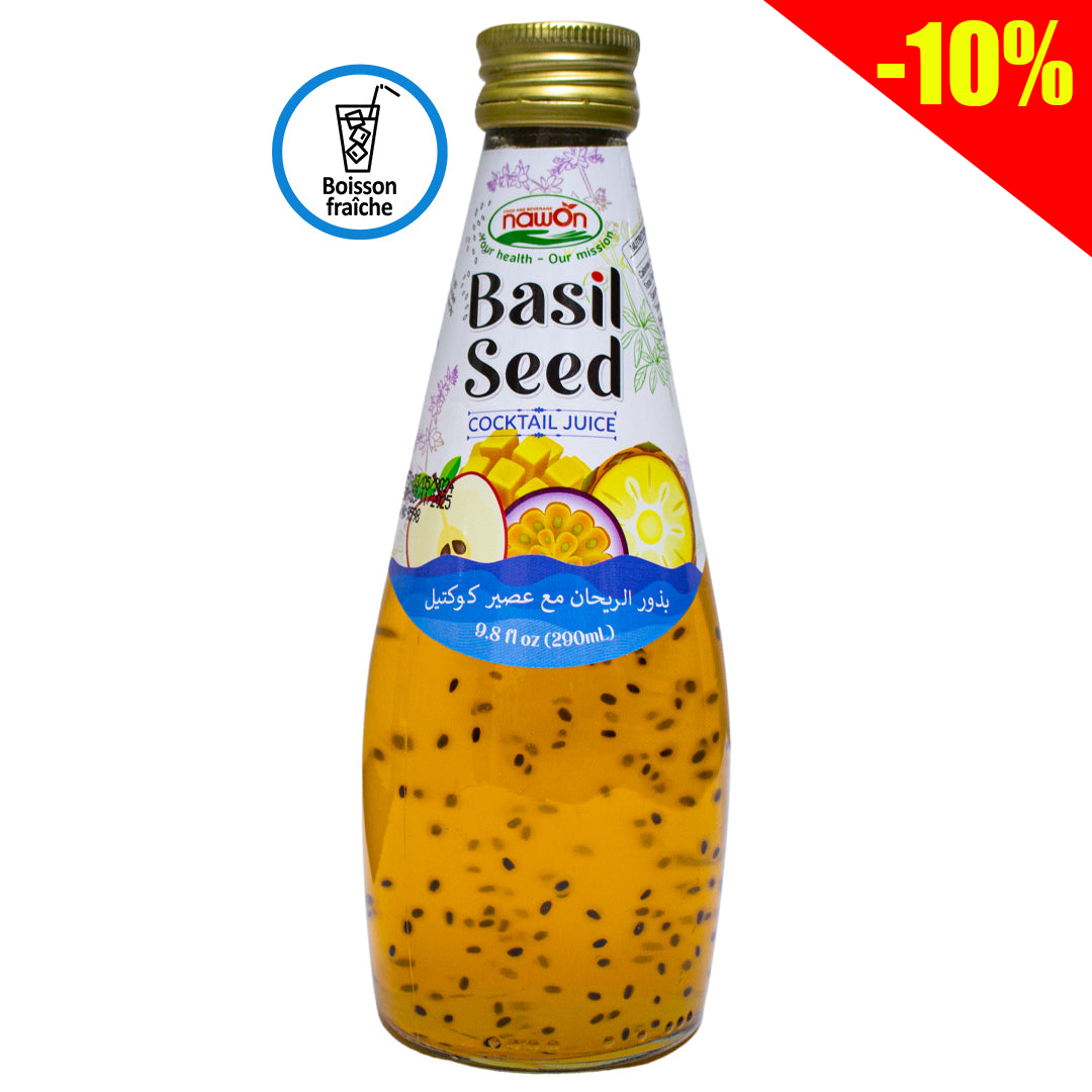 Nawon basil seed fruit cocktail juice 290ml