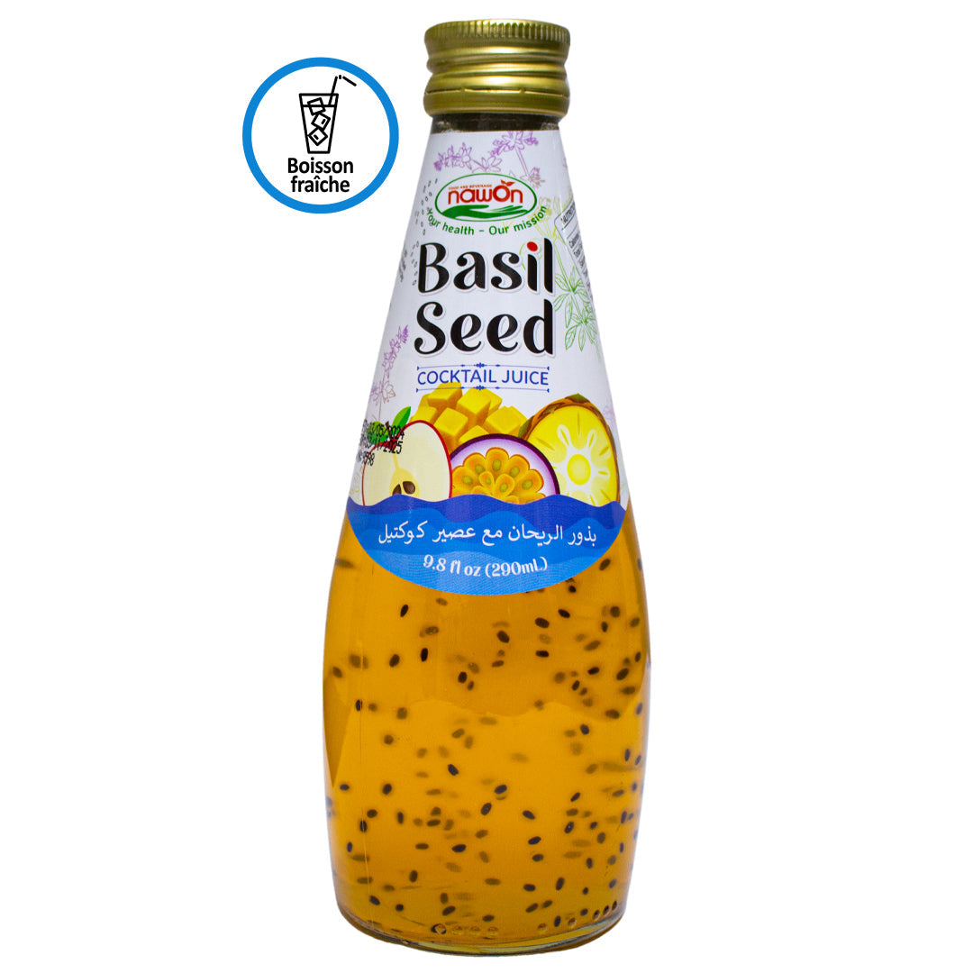 Nawon basil seed fruit cocktail juice 290ml