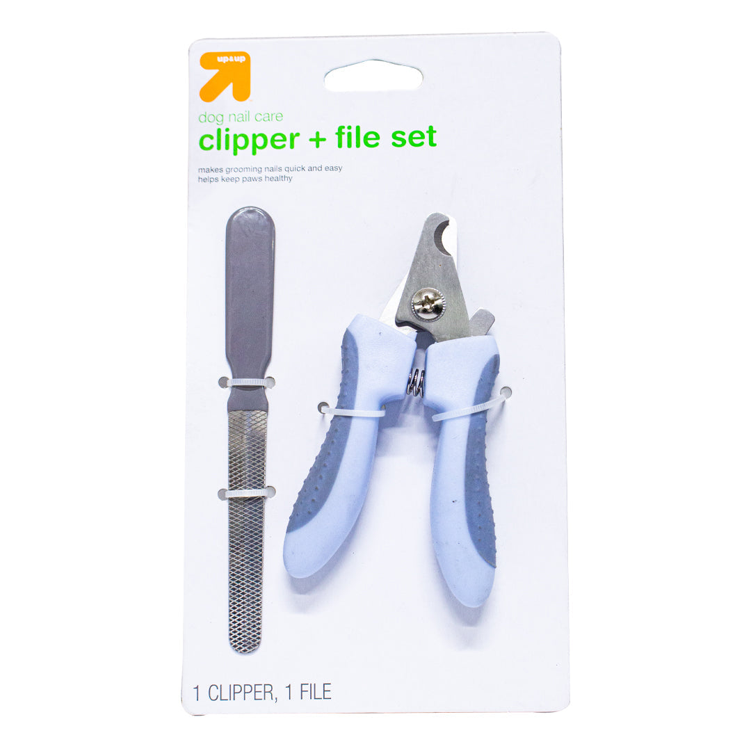 Dog nail care clipper and file 1 piece