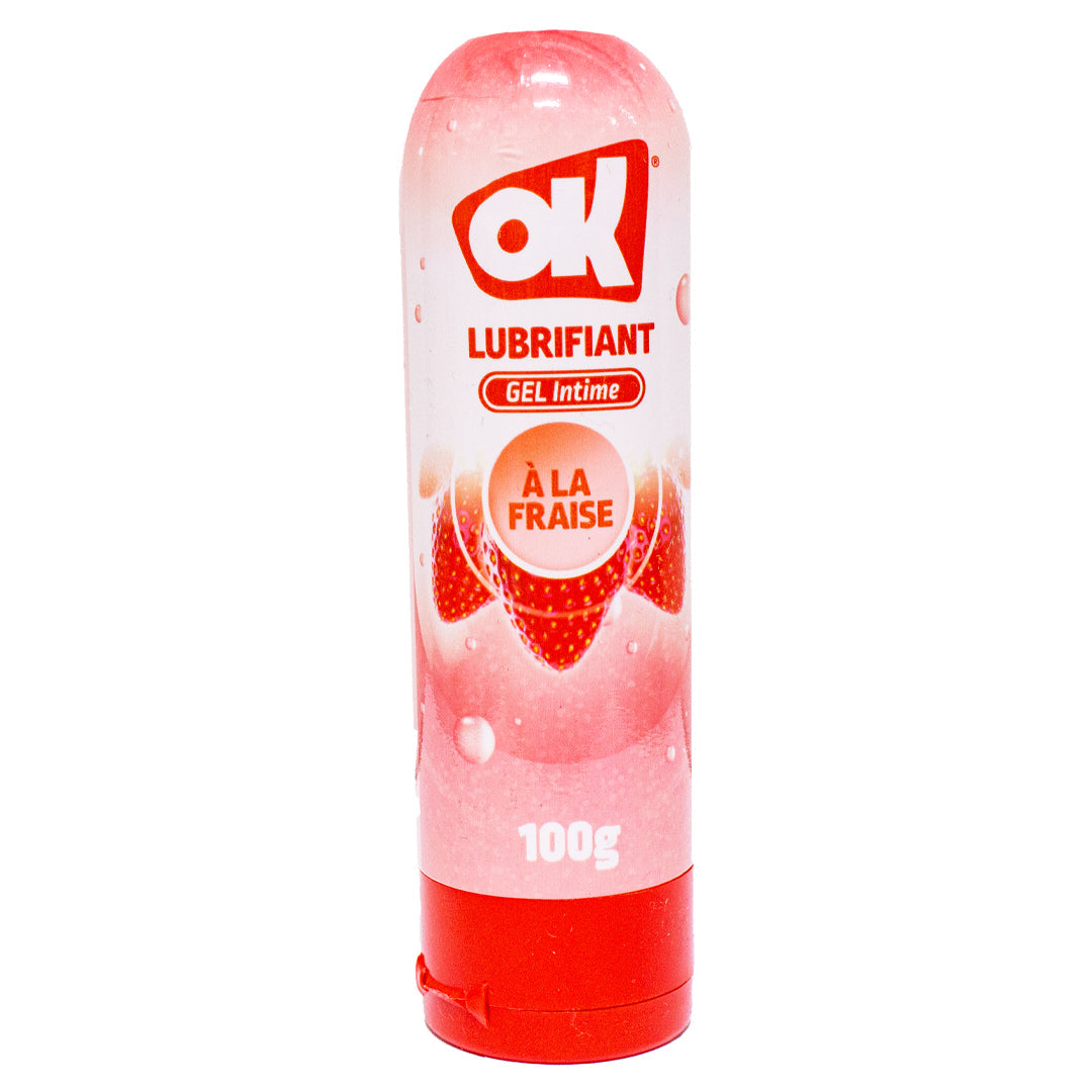 Ok intimate gel lubricant strawberry 100g