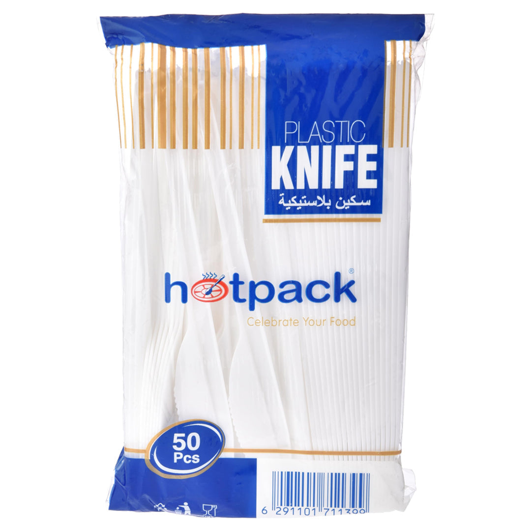 Hotpack plastic knives 50 pieces