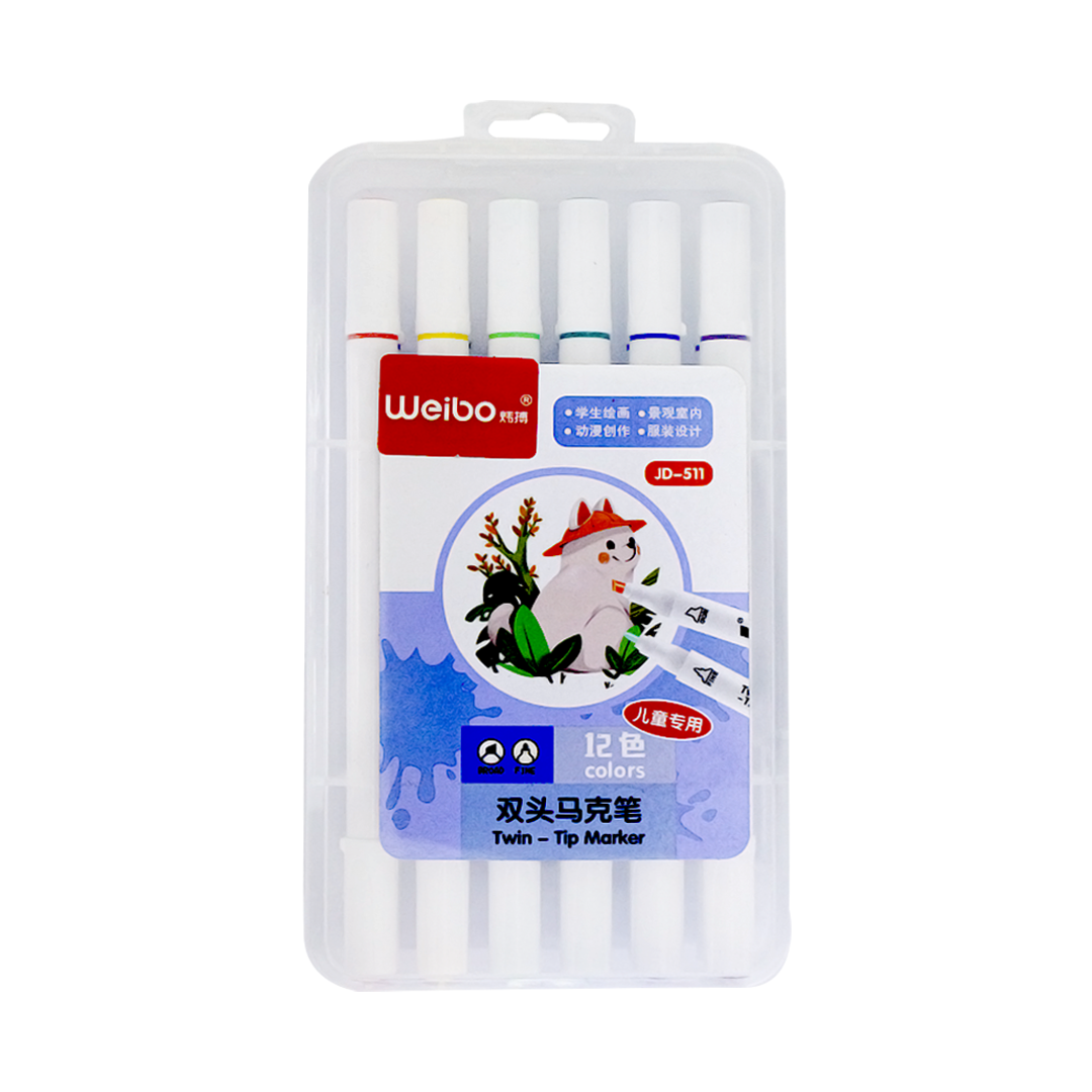 Weibo mixed color markers 12 pieces