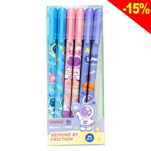 Weibo blue ballpoint pens 12 pieces