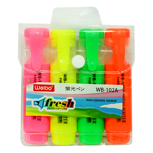 Weibo Fresh highlighters 4 pieces model WB-101A-4