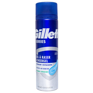 Gillette revitalizing sensitive skin shaving gel 250ml