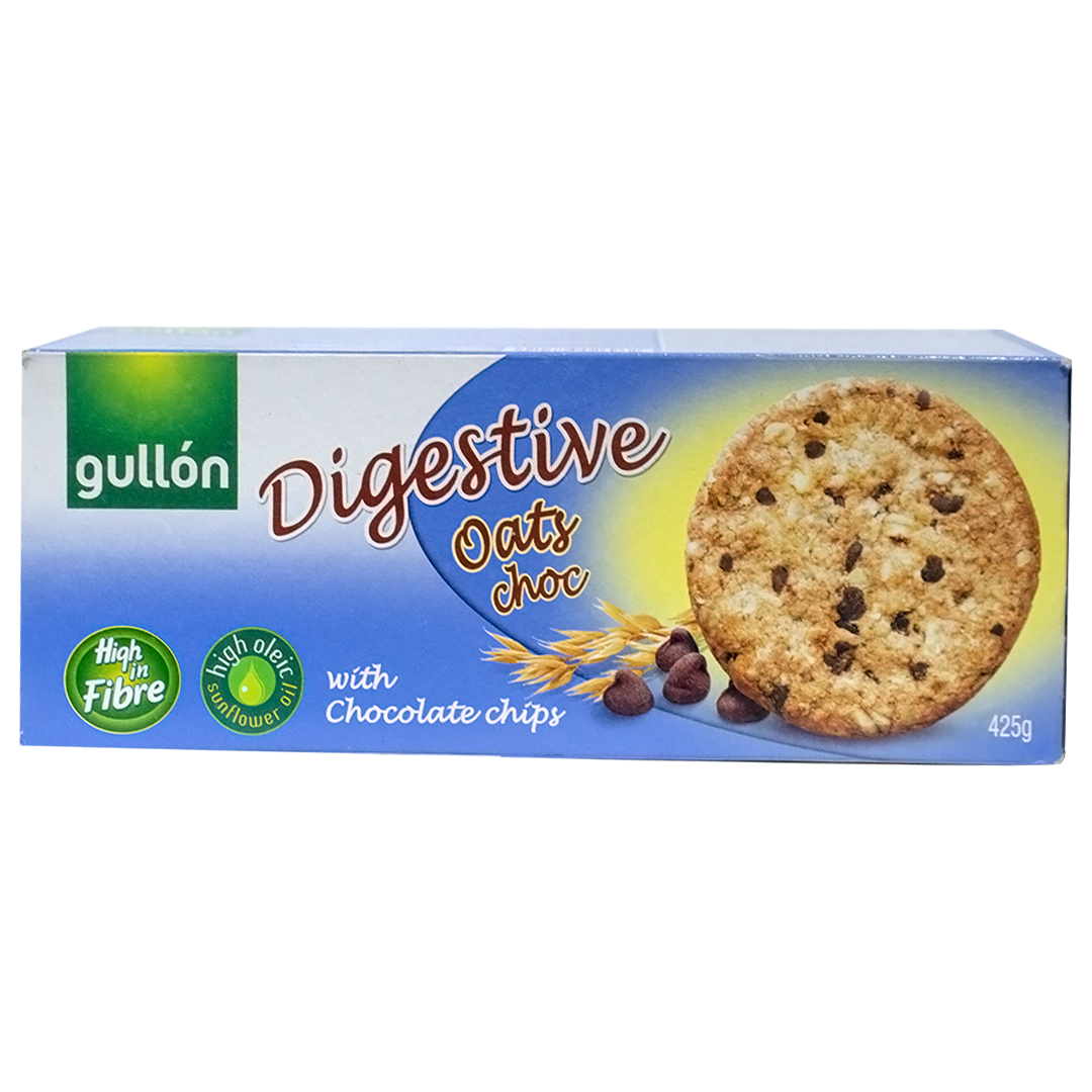 Gullon digestive oat chocolate biscuits 425g