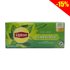 Lipton classic green tea with natural ingredients 30 sachets 48g