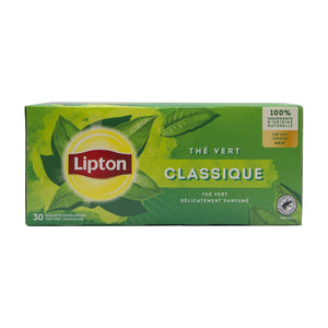 Lipton classic green tea with natural ingredients 30 sachets 48g