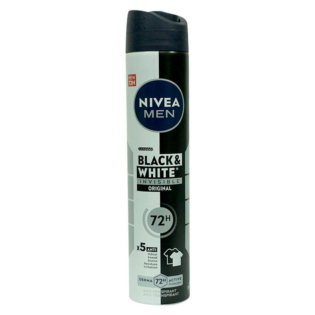 Nivea deodorant Black & White Invisible Original 72h men spray 200ml