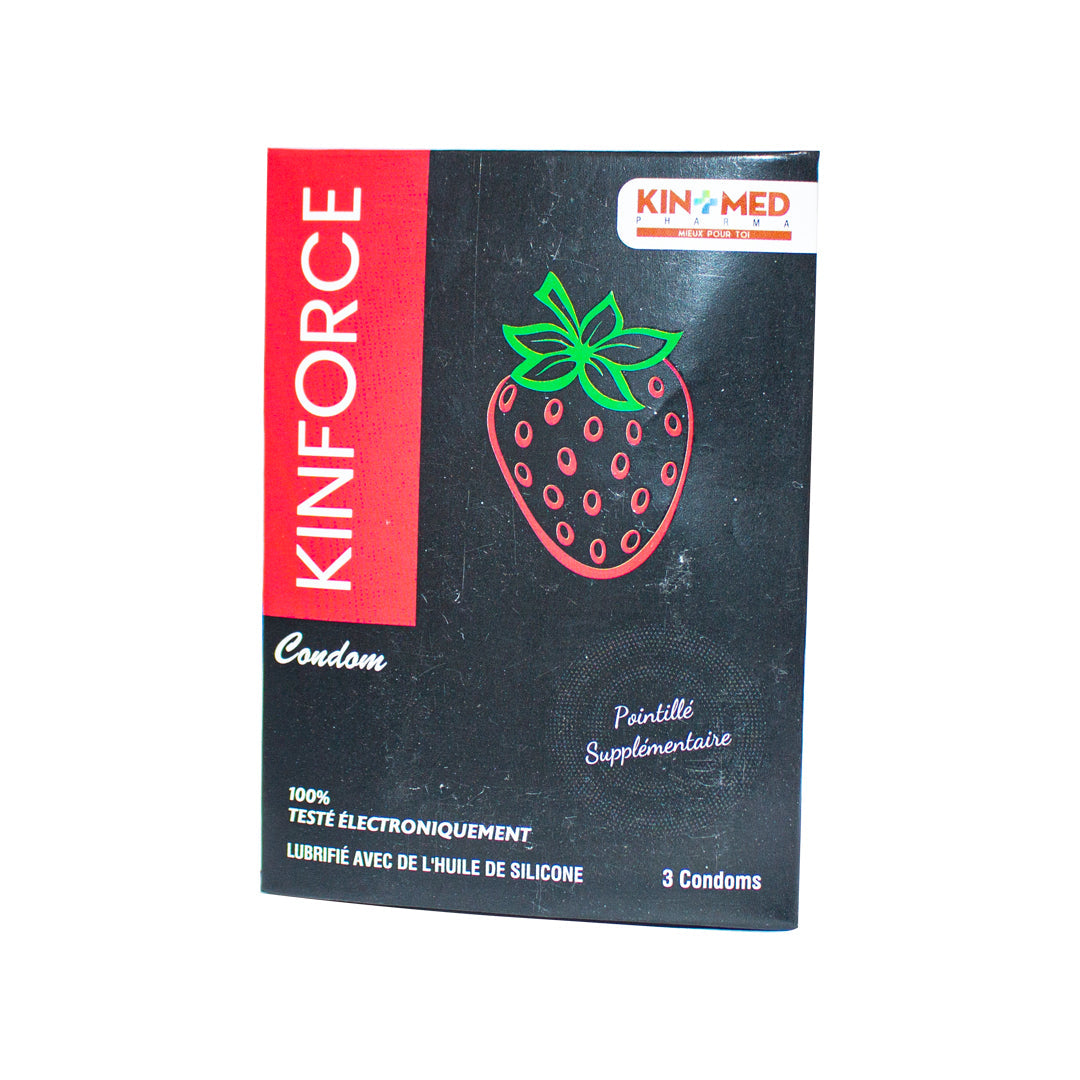Kinforce lubricated condoms 3 pieces