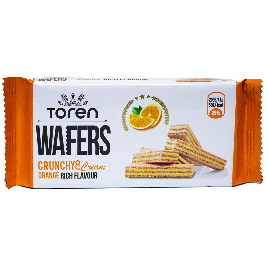 Wafer Toren orange creamy and crunchy wafers cinnamon and caramel 55g