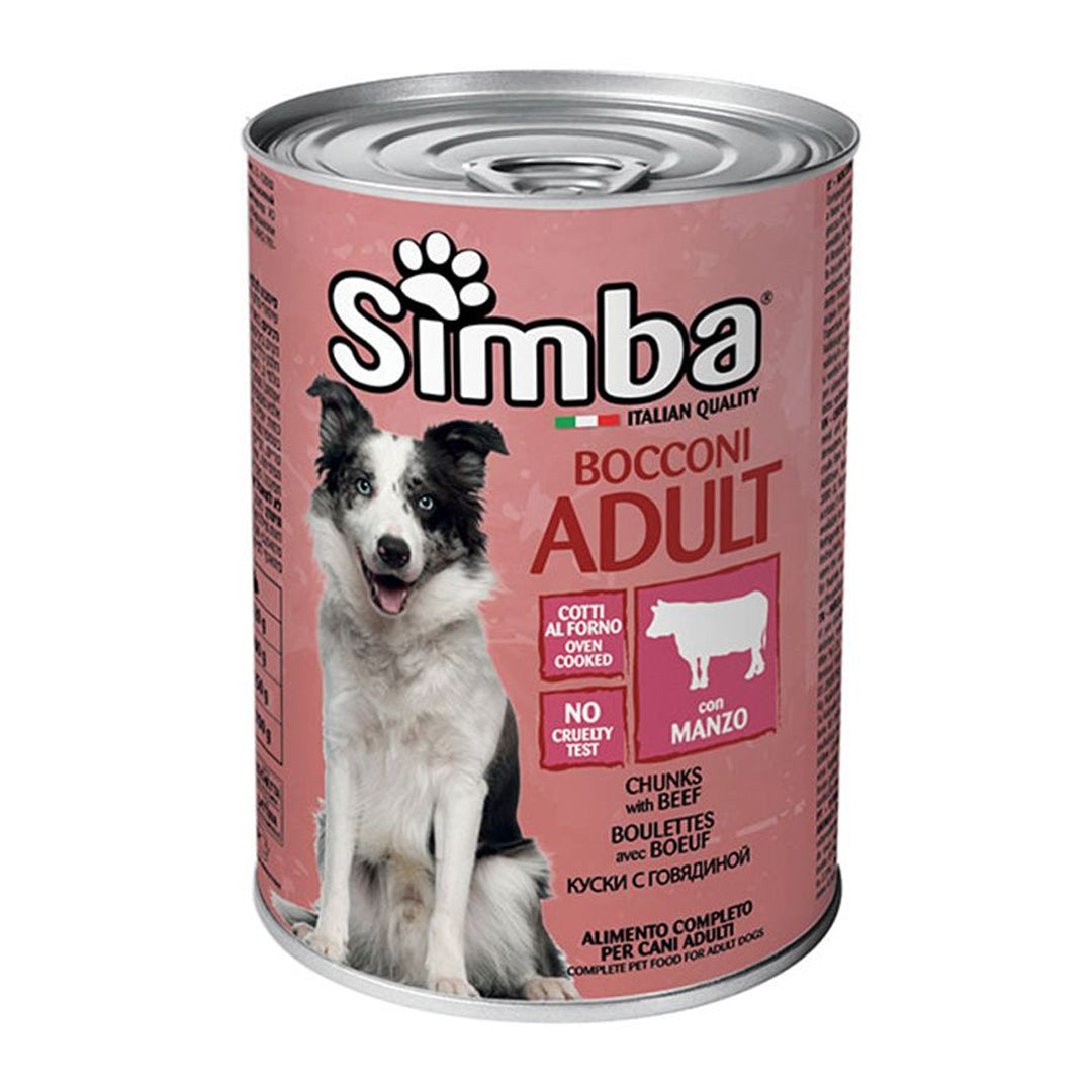 Simba adult beef dog meatballs 415g