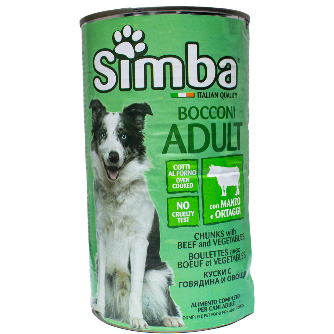 Simba adult beef and vegetable dog meatballs 1230g