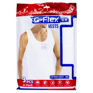 G-Flex white singlet for men size M 3pcs