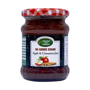 Virginia green garden apple and cinnamon jam no added sugar 250g