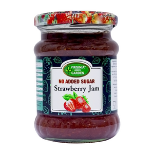 Virginia green garden strawberry jam no added sugar 250g
