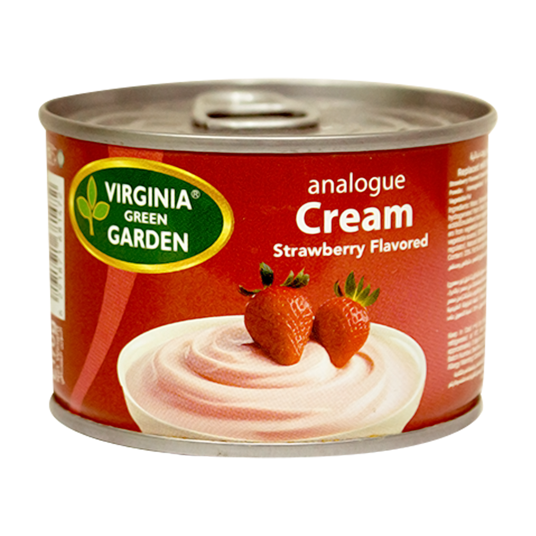 Virginia green garden creme fraise aromatisee 170g