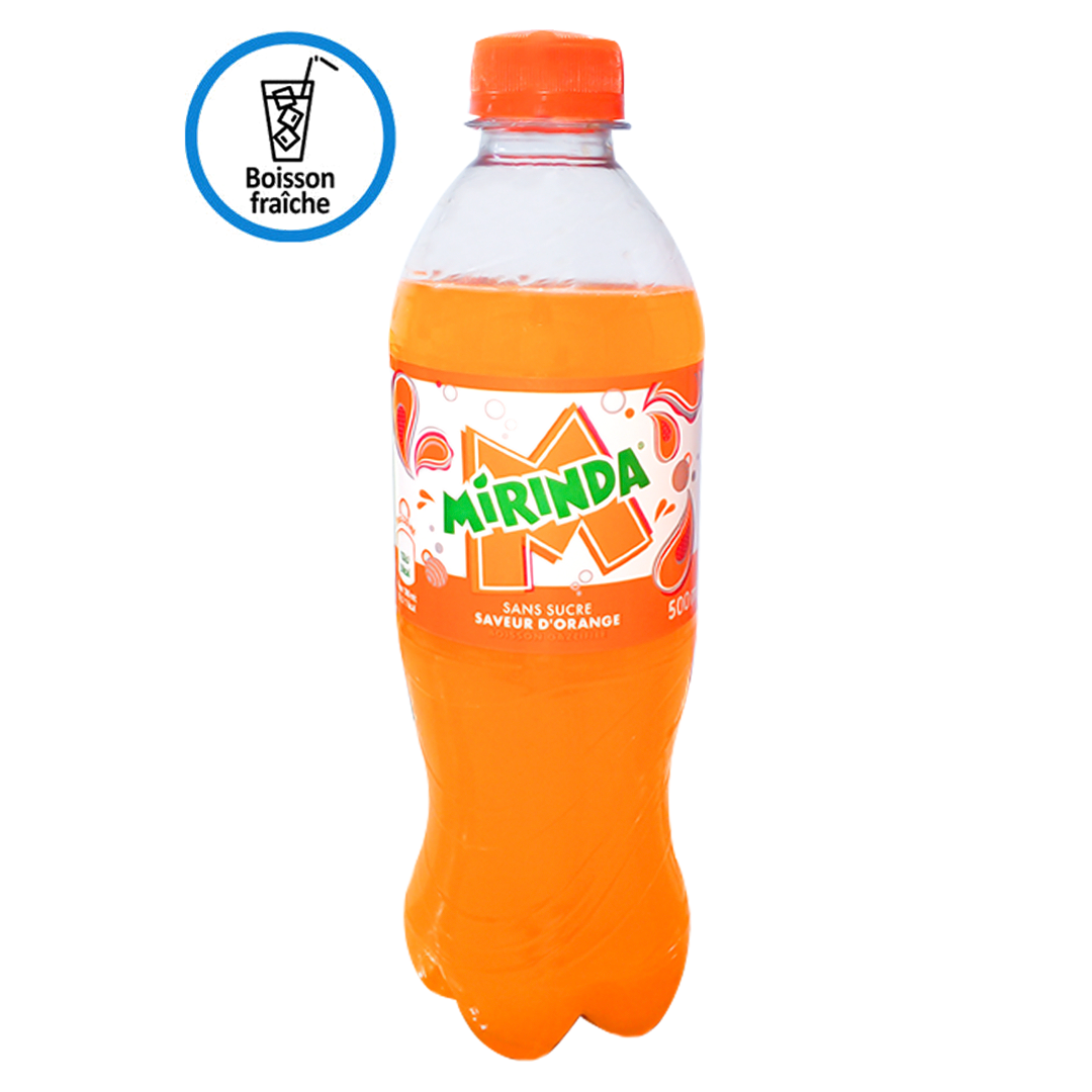 Mirinda sugar free orange drink 500ml