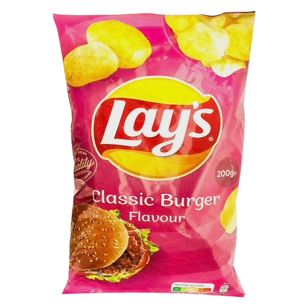 Lays chips classic burger 200g