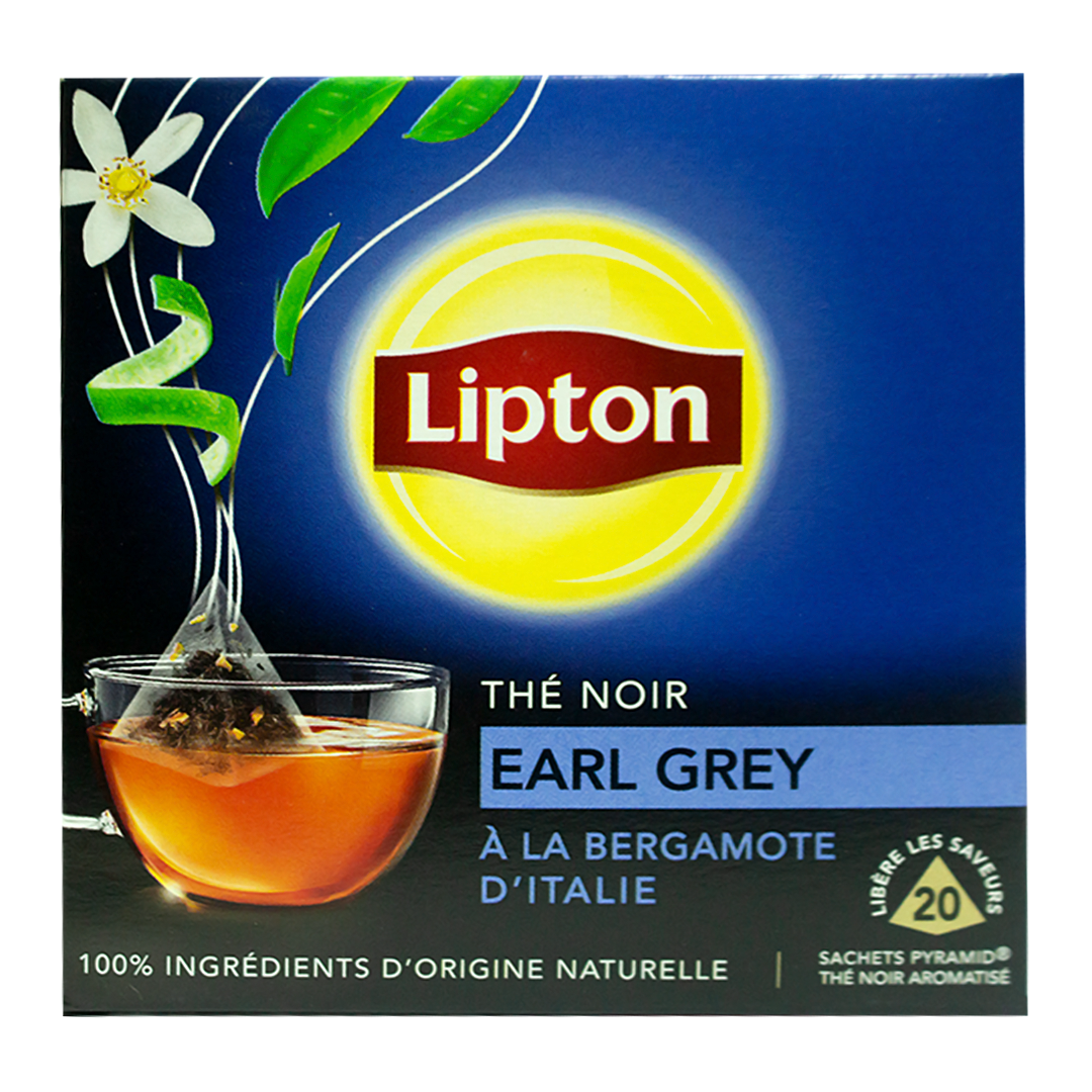 Lipton Black Tea Earl Grey Bergamot 20 Bags