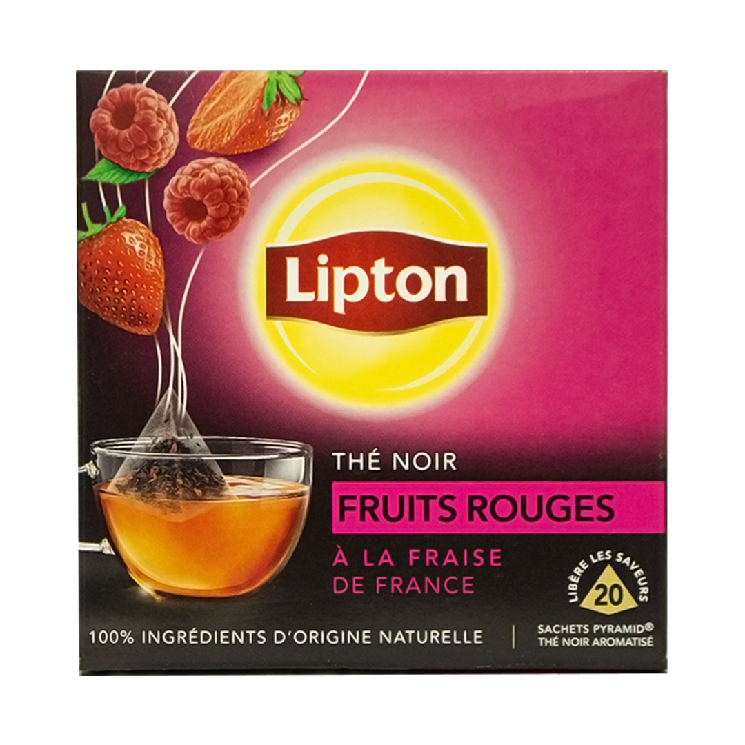 Lipton Black Tea with Strawberry and Red Berries 20pcs