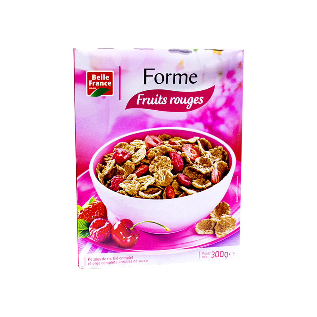 Belle France Corn Flakes Red Fruits Shape 300g