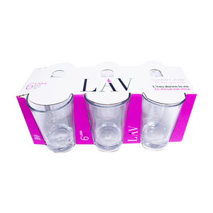 Lav Regular Glass 205cc 6 Pieces No. 22010E
