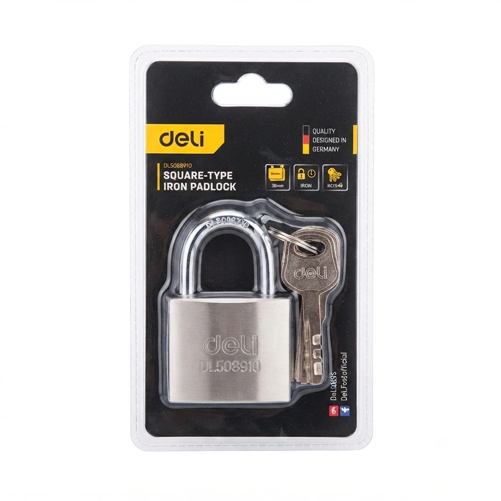 Deli Square Padlock 40mm