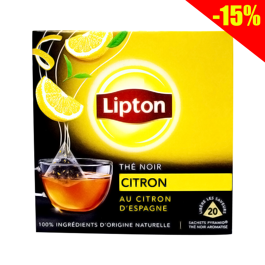 THE LIPTON NOIR CITRON D'ESPAGNE 20PC 34GM